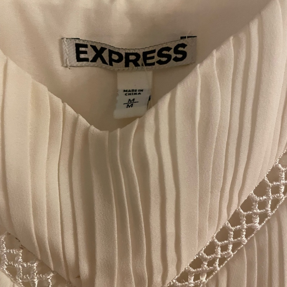 Express Ivory Maxi Dress with Delicate Straps - Picture 4 of 4
